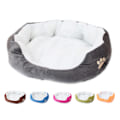 Miniatyrbilde 2 av 5: Dyrebed for katter og små til mellomstore hunder - Kurv med rund eller oval pute i donutform, Nesting Dyrebed, Oransje, 45 * 35 Orange