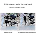 Miniatyrbilde 4 av 5: Universal 2-i-1 ståbrett til barnevogn med avtakbart sete Second Child Artefact Child Rider Stroller