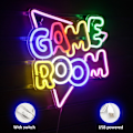 Miniatyrbild 2 av 5: Neon Skyltar för Spelrum, LED Neonljus för Väggdekoration, USB-driven Neonskylt Akrylkonst Väggdekor, för Sovrum Spelrum Festdekor Pojkpresent