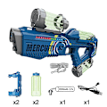 Miniatyrbillede 1 af 5: Fuldautomatisk Elektrisk Vandpistol med Lyseffekt Blå
