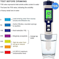 Miniatyrbillede 2 af 5: Pool Salt Tester, Digital Salinitetsmåler, Høj Nøjagtighed 5 i 1 Salinitetstester Kompatibel med Saltvand, IP67