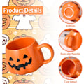 Miniatyrbillede 2 af 5: Sød Keramisk Græskar Kop Halloween Krus Keramisk Græskar Halloween Tema Espresso Kop Halloween Kaffe Kopper Sød Halloween Krus