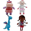 Miniatyrbilde 1 av 4: 4 stk Doktor Doktor McStuffins Flodhest Plysj Leke, 30cm