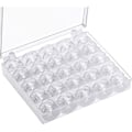 Miniatyrbilde 1 av 5: Symaskin Spoler, Plastspoler for Symaskin Universelle Klare Spoler med Spolehus Symaskintilbehør (25 STK, Transparent)