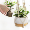 Miniatyrbild 3 av 5: 3-pack Macrame Växthängare Inomhus Hängande Planterkorg Blomkruka Hållare Bomullsrep med Pärlor Inga Tofsar, 58cm/73cm/89cm, krukor ingår ej
