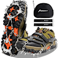 Miniatyrbilde 1 av 6: Brodd Ice Cleats Traction, 19 Pigger Snøgrep Ice Grippers Traction Rustfritt Stål Anti-Skli Pigger for Sko og Støvler, Microspikes, L L
