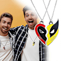 Pikkukuva 4 / 5: 2 kpl Deadpool & Wolverine, Cosplay Wolverine Parhaat Ystävät Kaulakoru