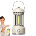 Miniatyrbillede 4 af 4: Campinglys, LED Camping Lanterner Lys, Trinløs Dæmpning Campinglys Hjem Akutlys til Nød, Vandreture, Strømafbrydelser, Hjemmeindretning, Hvid white