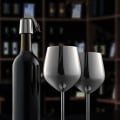 Miniatyrbillede 5 af 5: Sølvsæt med 4 vinglas, 550 ml ubrækkelige sølvgobleter, vinglas i rustfrit stål, unikke og bærbare vinglas i metal Silver