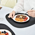 Pikkukuva 5 / 5: Pyöreät nahkaiset tabletit ruokapöydälle, lämmönkestävät pestävät eristysalustat kahville, keittiön tabletit, pohjoismainen tablettisetti, 2 kpl