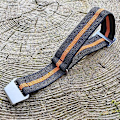 Miniatyrbilde 2 av 4: Elastisk Nylon Navy Diver Fallskjermstropp 22mm Militærstropp