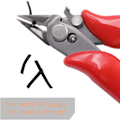 Miniatyrbillede 3 af 5: Wire Cutter, Flush Cutter, Sideafbider, Snipe Diagonal Tang Kabelbinderklipper med Ergonomisk Anti-Slip Håndtag til Spolefremstilling (3,5in)