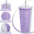 Pikkukuva 2 / 5: Bling Diamond Tumbler - Kiiltävä Vesipullo Kannella