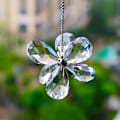 Miniatyrbillede 1 af 2: Transparent solfanger krystal vedhæng seksbladet blomst vedhæng prisme vedhæng