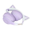 Miniatyrbilde 4 av 5: Kattøre Bluetooth Gaming Hodetelefoner, Trådløse Foldbare Musikkhodetelefoner, med LED-lys Avtakbar Mikrofon 3,5 mm Kabel, Lilla