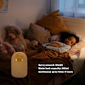 Miniatyrbilde 5 av 5: Luftfukter, Luftfukter, 300ml Søt Katte Luftfukter, Mini USB Kjølig Tåke Luftfukter med 2 Spraymoduser og Nattlys
