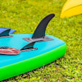 Miniatyrbillede 2 af 5: PVC Paddle Board Surfbræt Longboard Center Finne