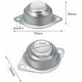 Pikkukuva 2 / 4: 70mm universaali nyloninen huonekalujen siirtokuulapyörä 1kpl YYV