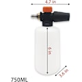 Miniatyrbillede 4 af 5: Justerbar Skumsprøjte, 750ml Skumvasker, Højtryksrenser Bilvaskepistol 1/4\", med Justerbar Dyse Bilvask til Karcher K Serie K2 K3 K4 K5 K6 K7