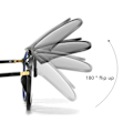 Miniatyrbillede 4 af 4: Clip-on polariserede solbriller, lette og UV-sikre, velegnede til bjergbestigning