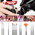 Miniatyrbild 3 av 6: Nagelkonstborste Set med Nagelstenar, Nagelkonst Kit Verktyg med Nagelkonstpennor Nagelprickverktyg för Tonårsflickor