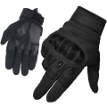 Miniatyrbild 1 av 6: Herr Full Finger Utomhus Sport Arbets Handskar Jakt Motorcykel Cykel Klättring Längdskidåkning Julklapp L Black L