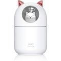 Pikkukuva 1 / 5: Ilmankostutin, 300 ml Söpö Kissa Ilmankostutin, Mini USB Viileä Sumu Ilmankostutin 2 Suihkutustilalla ja Yövalolla