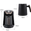 Miniatyrbilde 2 av 5: Tyrkisk Kaffekjele for Oppvarming Bærbar Kaffe- og Temaskin for Kontor