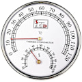 Miniatyrbild 1 av 3: Basturum Termometer Hygrometer, Celsius Mätare Monitor För Verkstäder, Simbassäng, Lagerlokaler Spa Bastutillbehör