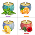 Miniatyrbild 3 av 5: Doftljus-presentset för kvinnor, 4-pack, sojavaxaromaterapi-ljus för stressavlastning eller jul, födelsedag, mors dag