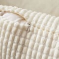 Miniatyrbillede 3 af 6: Corduroy Granule Pudebetræk Dekorative Pudebetræk Aflange Bløde Pellets Solid Pudebetræk til Sofa Soveværelse 12x20 Tommer 1#White