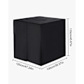 Pikkukuva 2 / 4: 1000L IBC-säiliön suojus, 420D vesisäiliön suojus, UV-suojattu säiliön suojus, IBC-säiliön suojus vetoketjulla, 120 x 100 x 116 cm (musta) Black