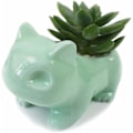 Miniatyrbild 1 av 5: Keramiska Blompottar, Cartoon Succulent Planter Pots Grön Liten Djurformad DIY Konst Vas Blomma för Kontorsbord Trädgård Hem Dekorativ, 1 st
