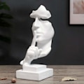 Miniatyrbilde 4 av 5: Stillhet er gull-statue, Resin Abstrakt Skulptur Moderne Kunstfigurer Stille Menn Statuer Carving, Stue Studie Inngang Hjemmekontor Dekor