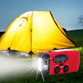 Pikkukuva 5 / 5: Aurinkoenergia Radio Käsikäyttöisellä Dynamoilla, LED-Taskulamppu - Hätävirtapankki, USB-Puhelinlaturi (2000mah)