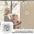 Miniatyrbillede 4 af 5: LCD Digitalt Smile Hygrometer Termometer, Termometer med Temperatur og Fugtighed til Soveværelse, Lager, Kælder, Bil