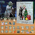 Miniatyrbillede 2 af 2: 2024 Star Wars Julekalender 24 Dages Nedtælling The Mandalorian Baby Yoda Figurer Duk Legetøj Børn Overraskelse Julegave