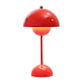 Miniatyrbillede 1 af 3: Bordlampe Nordisk Dansk Blomsterknopp Bordlampe, Dekorativ stemningsbelysning, Blomsterknopp lampe natlys (Genopladelig, Rød) Red