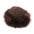 Miniatyrbillede 1 af 2: Damehat til vinter Kosak Russisk stil Hat Flurry Fleece Fisker Mode Varmt Hætte (Brun) Brown