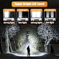 Pikkukuva 2 / 5: LED-taskulamppu, USB ladattava LED-taskulamppu, kevyt hätätaskulamppu 1200 mAh, 4 valaistustilaa