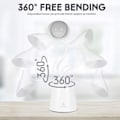 Miniatyrbillede 2 af 5: Børne Skrivebordslampe, 24 LED Dæmpbar LED Bordlampe med 3 Lysstyrkeniveauer, USB Genopladelig med Touch-kontakt, Børnelampe (Hvid) White