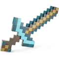 Miniatyrbillede 4 af 5: Minecraft Legetøj, Sværd og Hakke, Minecraft Spil Transformerende Rollespilstilbehør i Børnestørrelse