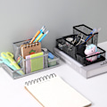 Miniatyrbillede 3 af 5: Penholder i mesh, skrivebordsopbevaring, til at opfylde behovene for skrivebordsopbevaring, egnet til kontoret