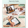 Miniatyrbilde 5 av 6: iPad 10. generasjon deksel 2022, iPad 10,9 tommer deksel, Mykt frostet gjennomsiktig TPU slankt beskyttelsesdeksel med justerbare vinkler Midnight green