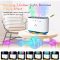 Miniatyrbillede 3 af 5: 900ML Luftfugter, Dynamisk Pick-up Luftfugter med 6 Dyser og 7 Farve LED-lys, 25dB Ultra Støjsvag, Aroma Diffuser Luftfugter