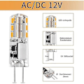 Miniatyrbilde 2 av 4: 10x G4 LED-pærer 12V AC/DC Varmt Hvit 3000K 2W, dimmbare lys - WELLNGS