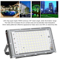 Pikkukuva 3 / 4: 100 W LED-valonheitin, erittäin kirkas, 10 000 lumenia, 120° valokeilan kulma, viileä valkoinen valonheitin, IP65 vedenpitävä, 85–265 V YYV