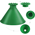 Pikkukuva 3 / 6: Taianomaiset Jääkaapimet Auton Tuulilasiin - 2 Pakkausta Cone Magic Auton Jääkaapimia Suppilolla, Pyöreä Lumikaapimi Joululahjaksi Green