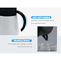 Miniatyrbillede 3 af 5: 800 ml 304 18/10 Termokande i rustfrit stål/Dobbeltvægget vakuumisoleret kaffekande med trykknap, 12+ timers varm- og koldholdning
