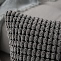 Miniatyrbillede 2 af 6: Corduroy Granule Pudebetræk Dekorative Pudebetræk Aflange Bløde Pellets Solid Pudebetræk til Sofa Soveværelse 12x20 Tommer 8#Grey